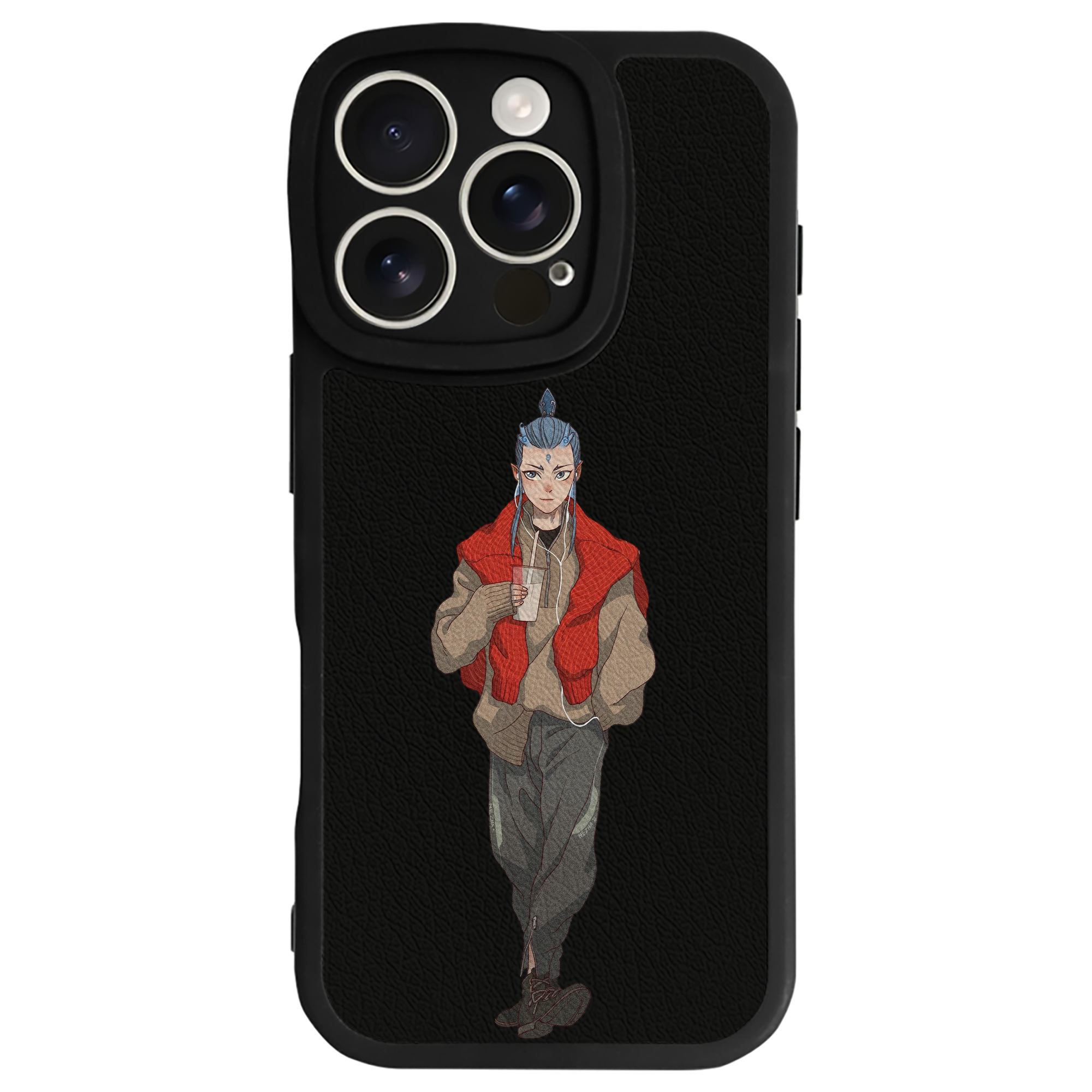 （画像用） Ne Zha 2 ナタ 魔童の大暴れ 【iPhone 16シリーズ対応】シリコンスマホケース（レザー調） 材質：シリコン